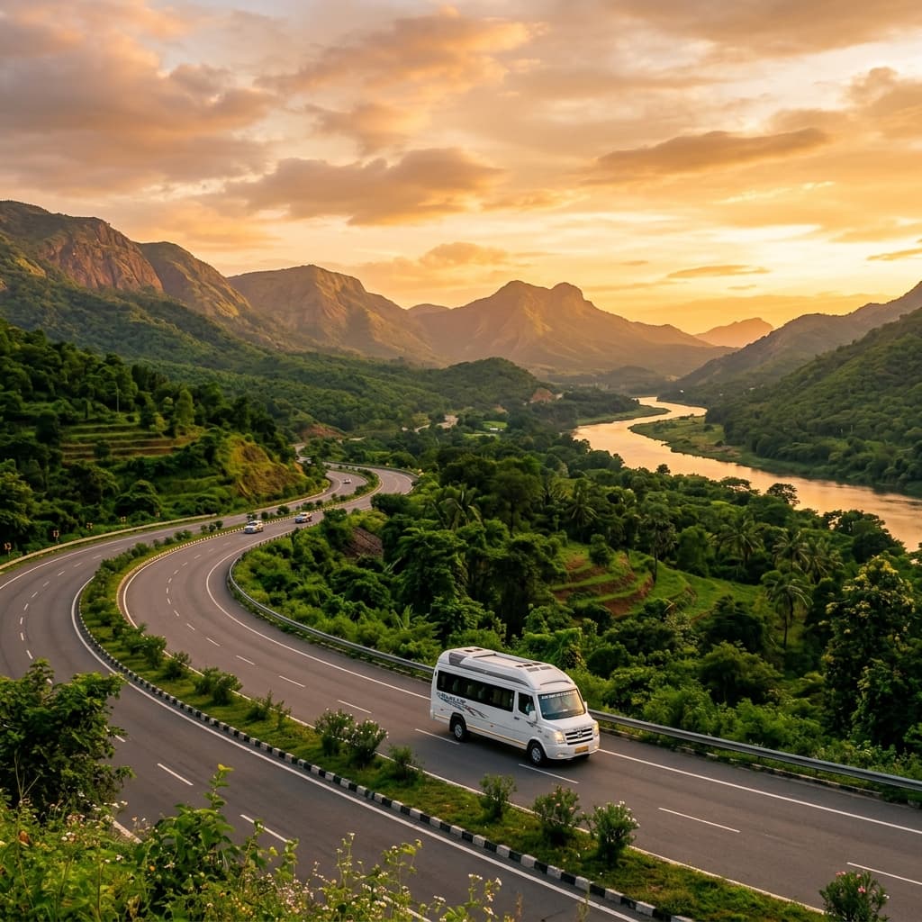 Scenic travel road in Andhra Pradesh — KKR Grand Tours and Travels